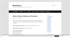 Desktop Screenshot of elmarket.cz